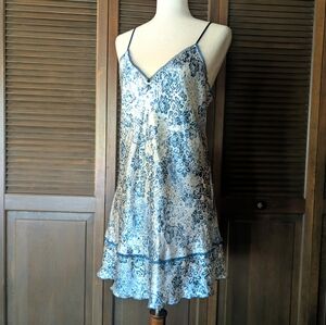 JONES NEW YORK | Chemise Nightie - Floral Satin - Med - NWOT